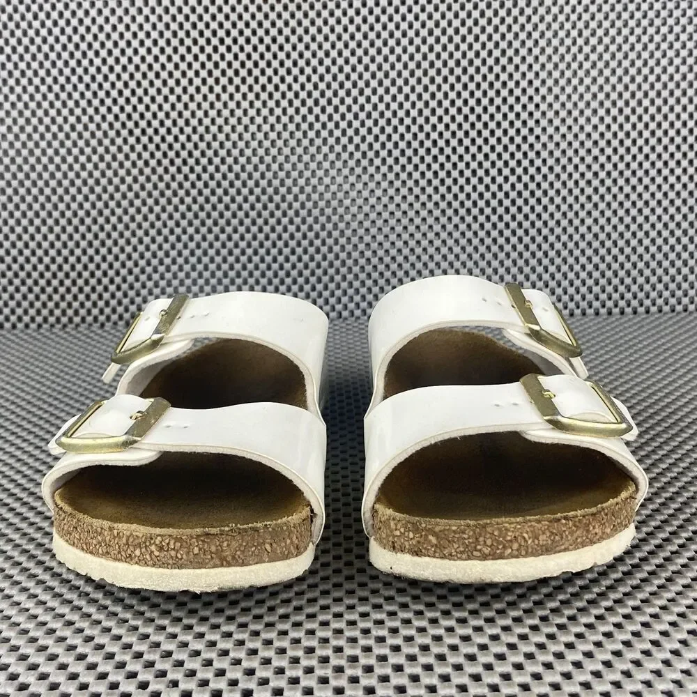 Birkenstock Arizona Sandals Kids Youth 32 White Slide On Made in Germany